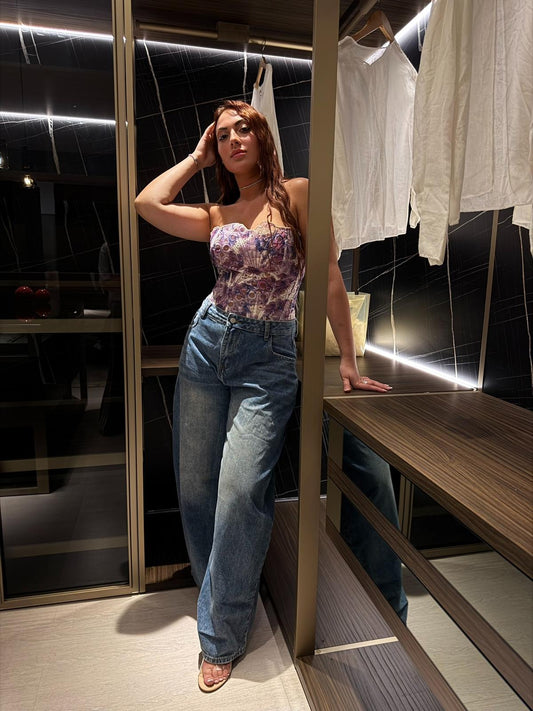 Jeans arricciatura