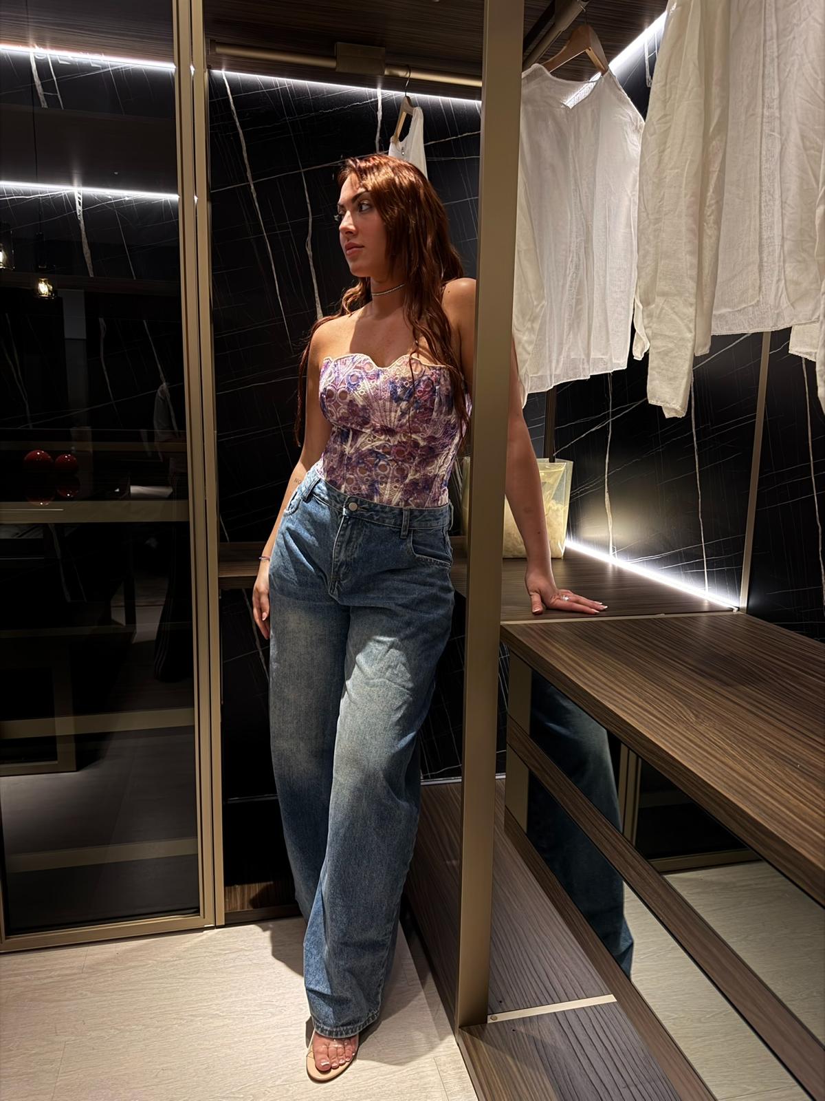 Jeans arricciatura